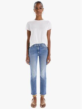 Mother Denim Mid Rise "Dazzler" Ankle Jeans